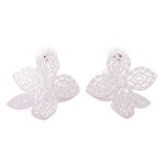 Wholesale metal Clover Post Drop Earrings Cut Out Details L