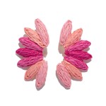 Wholesale raffia Fan Drop Earrings L