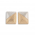 Chunky Textured Rectangular Drop Earrings

- Approximately 1.25" L