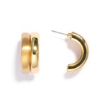 Wholesale triple Strand Metal Drop Hoop Earring L