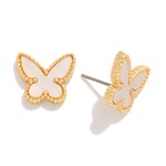 Wholesale acetate Butterfly Stud Earrings L