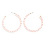 Wholesale wire Hoop Drop Earring Seed Marble Beads L