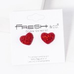 Wholesale pave Rhinestone Heart Stud Earrings L