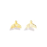 Wholesale metal Whale Tail Stud Earrings L