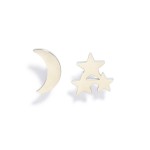 Wholesale metal Moon Star Stud Earrings L