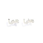 Wholesale metal Love Stud Earrings L