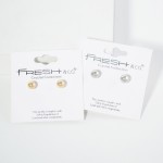 Wholesale metal Ball Stud Earrings L