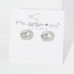 Wholesale metal Ball Stud Earrings L
