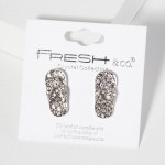 Wholesale pave Rhinestone Flip Flop Stud Earrings L