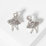 Wholesale rhinestone Studded Ballerina Stud Earrings L