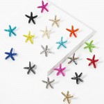 Wholesale rhinestone Studded Starfish Stud Earrings L