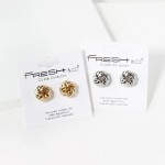 Wholesale metal Knot Stud Earrings L