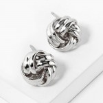 Wholesale metal Knot Stud Earrings L