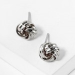 Wholesale metal Knot Stud Earrings L
