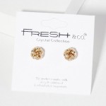 Wholesale metal Knot Stud Earrings L
