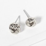 Wholesale metal Knot Stud Earrings L