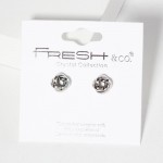 Wholesale metal Knot Stud Earrings L
