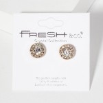 Wholesale rhinestone Stud Earrings Mini Crystal Rhinestone Details L