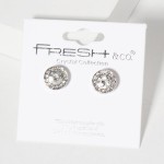 Wholesale rhinestone Stud Earrings Mini Crystal Rhinestone Details L