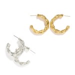 Wholesale braided Metal Hoop Earrings D