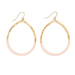 Wholesale beaded Teardrop Earrings Metal Tones Faceted Beads L