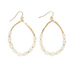 Wholesale beaded Teardrop Earrings Metal Tones Faceted Beads L