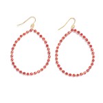Wholesale faceted Bead Beaded Teardrop Drop Earrings L