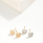 Wholesale clover Cubic Zirconia Stud Earrings L