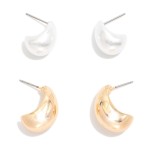 Wholesale set Two Simple Teardrop Drop Earring L