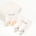 Wholesale set Two Simple Teardrop Drop Earring L