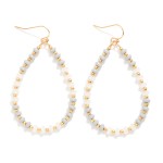 Wholesale beaded Teardrop Drop Earrings Gold Beads L