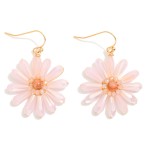 Wholesale beaded Flower Drop Earrings L