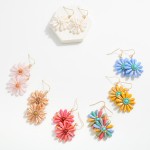 Wholesale beaded Flower Drop Earrings L