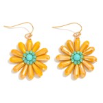 Wholesale beaded Flower Drop Earrings L