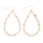 Wholesale beaded Teardrop Drop Earrings Metal Tones Pearls Stone Disc Beads L