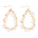 Wholesale metal Teardrop Earrings Acetate Plus Cross Details L