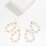 Wholesale metal Teardrop Earrings Acetate Plus Cross Details L