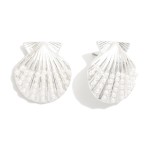 Wholesale metal Shell Drop Earrings Pearl Details L