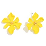 Wholesale clay Flower Drop Earring Gold Bead Detailing