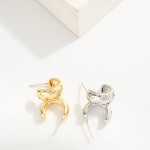 Wholesale huggie Hoop Earrings Star Engraved Detailing L k Gold Dipped Sterling