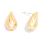 Wholesale metal Teardrop Post Drop Earring L Gold Dipped Sterling Silver Post