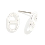 Wholesale metal Pig Nose Drop Earring L Gold Dipped