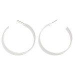 Wholesale metal Square Tube Hoop Drop Earring L Gold Dipped