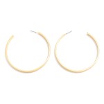 Wholesale metal Square Tube Hoop Drop Earrings L Gold Dipped