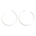 Wholesale metal Square Tube Hoop Drop Earrings L Gold Dipped