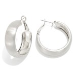 Wholesale hollow Metal Huggie Hoop Drop Earring L