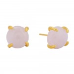 Do Everything In Love Fox Stone Stud Earring 

- Brass Base
- Hypoallergenic
-Gold Dipped
- Made In Korea
- Approximately .5" L
