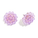 Wholesale large Faceted Bead Cluster Stud Earrings L