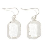 Wholesale rectangular Glass Crystal Drop Earrings L