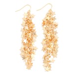 Wholesale linked Metal Stars Drop Earrings L